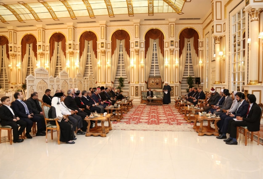 Qafqaz Müsəlmanları İdarəsinin sədri beynəlxalq konfransın iştirakçıları ilə görüşüb