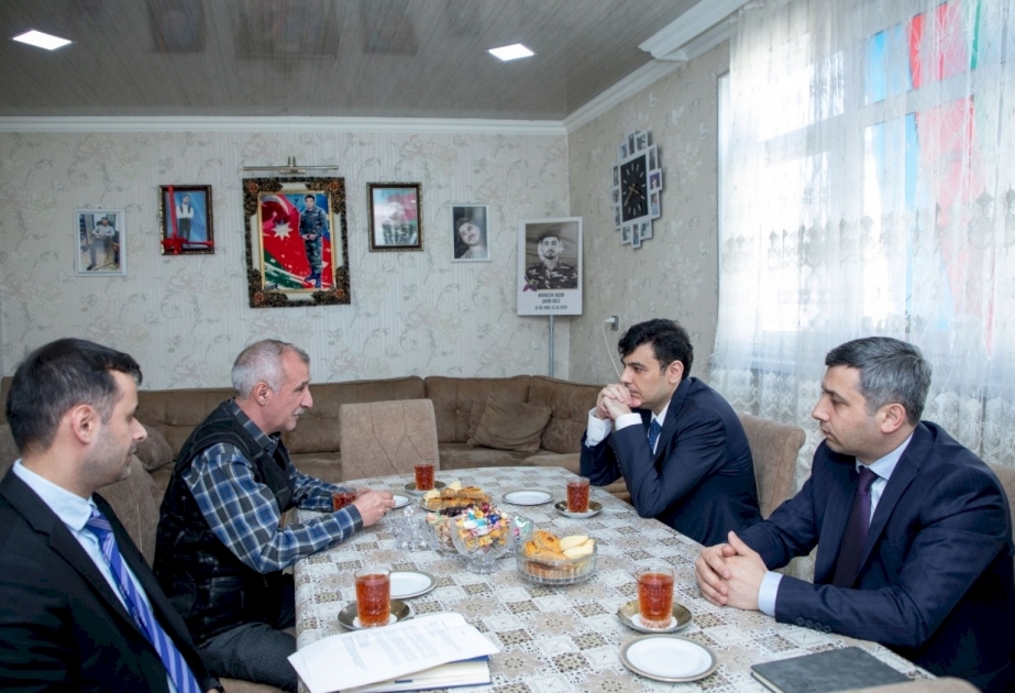 Посещена семья шехида Агшина Новрузова