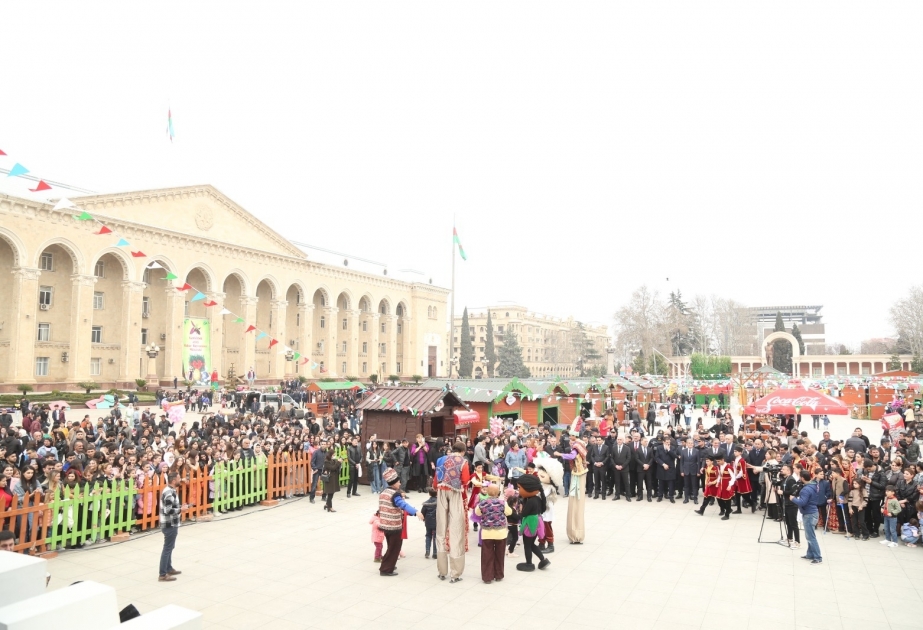 Novruzun gəlişi Nizami yurdu Gəncədə təntənə ilə qeyd olunub