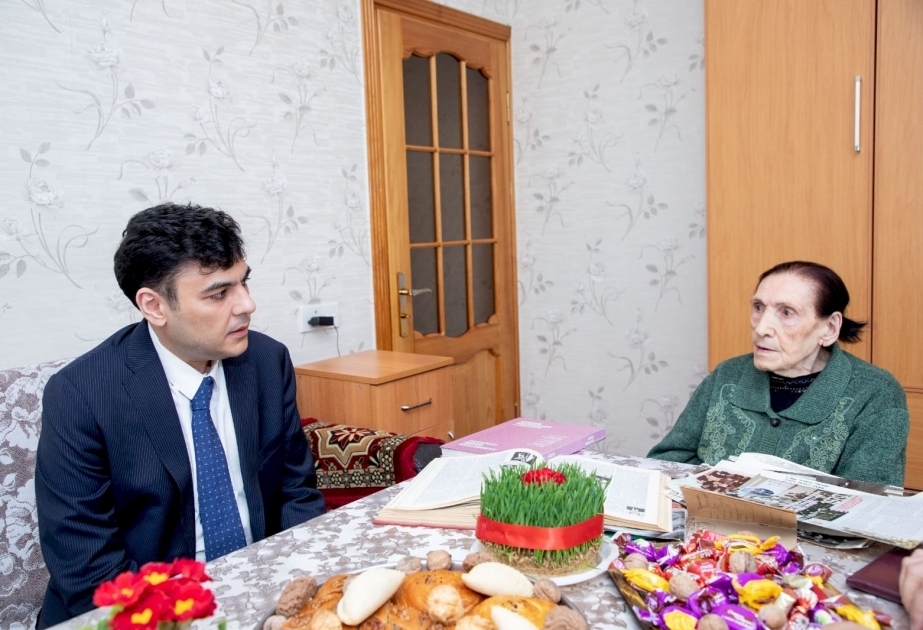 Novruz bayramı münasibətilə əmək qəhrəmanı Sürəyya Hacıyeva ilə görüş olub