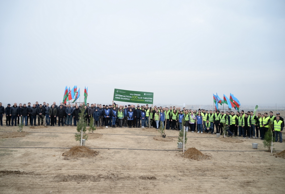Ulu Öndərin 100 illik yubileyi ilə əlaqədar növbəti ağacəkmə aksiyası keçirilib