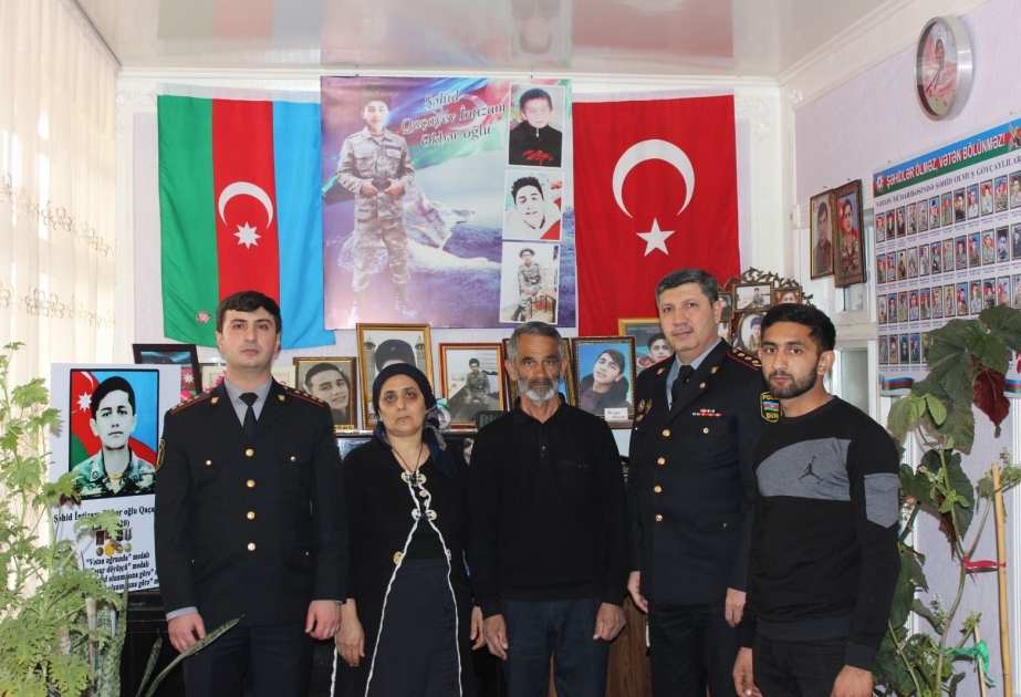 Göyçayda bayram münasibətilə şəhid ailələri və qazilər ziyarət olunub