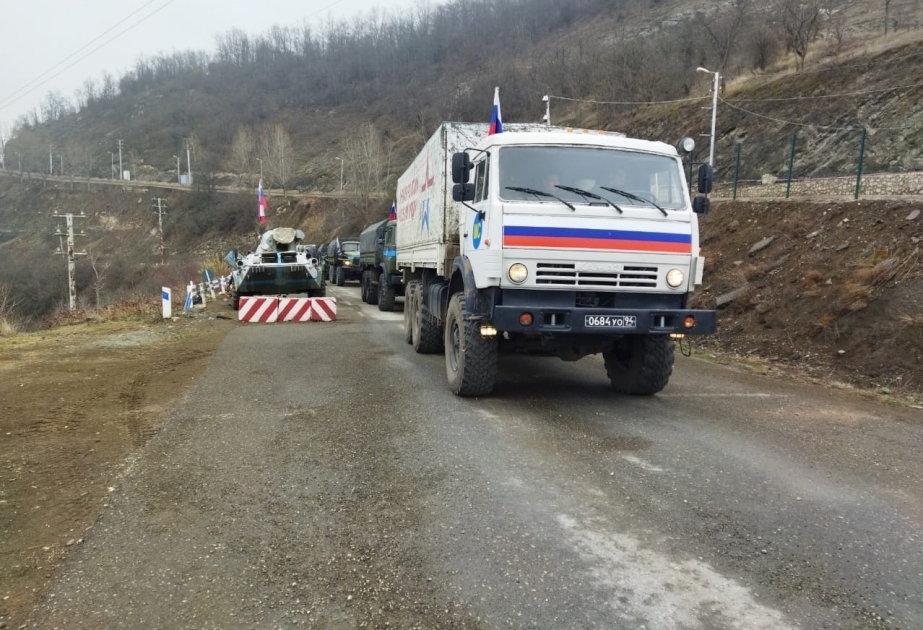 Russian peacekeepers’ vehicles passed freely through protest area
