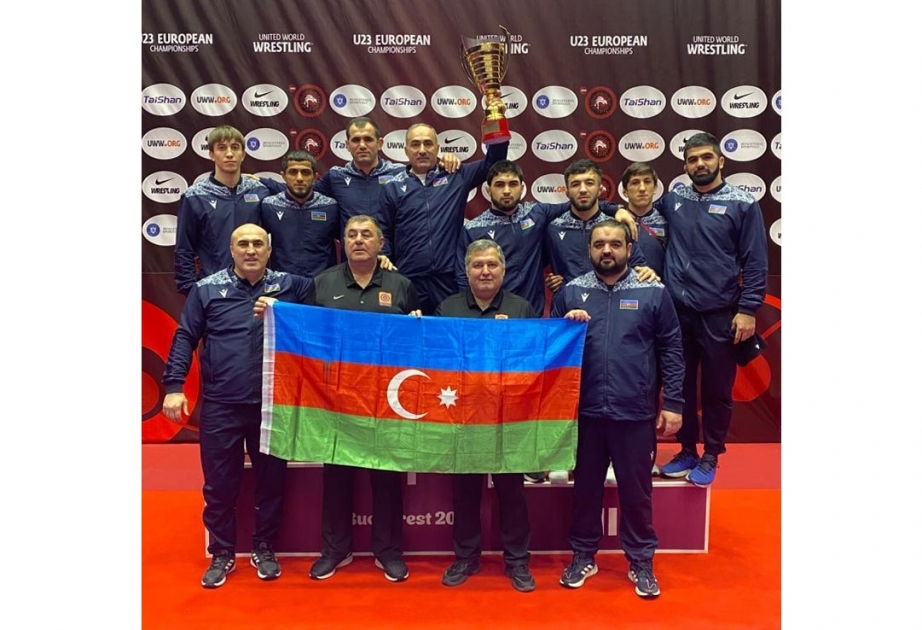Сборная Азербайджана по вольной борьбе во второй раз стала чемпионом Европы