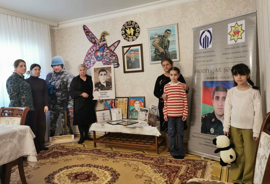 Şəhid Rəşad Quliyevin ailəsi ziyarət olunub