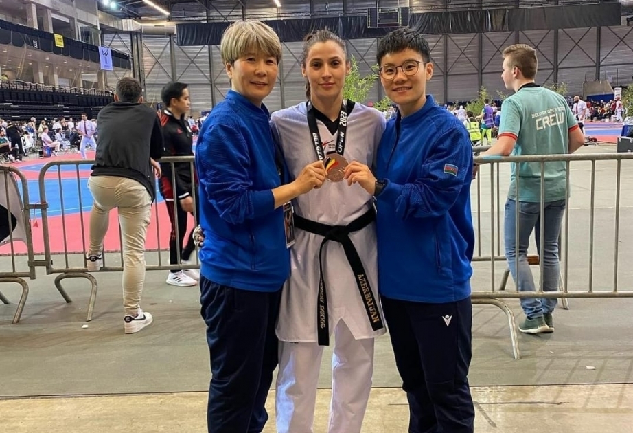Azerbaijani taekwondo fighters secure 3 medals in Belgian Open 2023