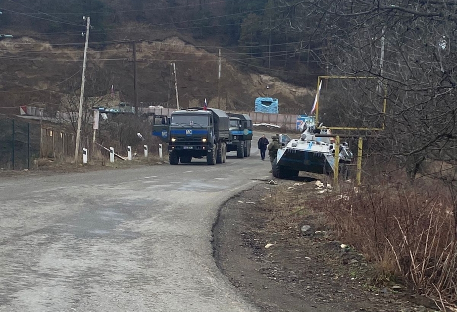 Laçın-Xankəndi yolu: Sülhməramlıların daha beş avtomobilinin ərazidən keçidinə şərait yaradılıb