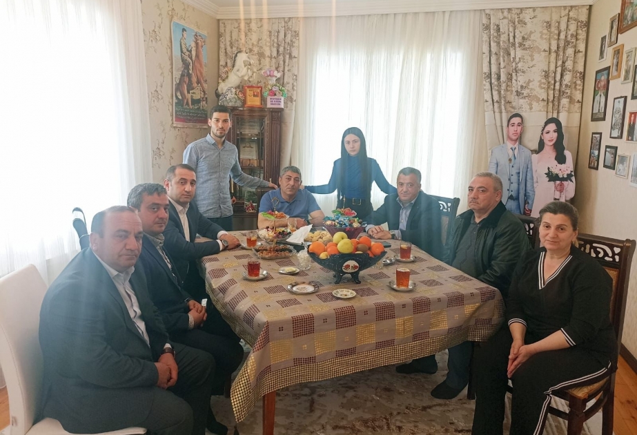 Abşeronda şəhid ailələri ziyarət olunub