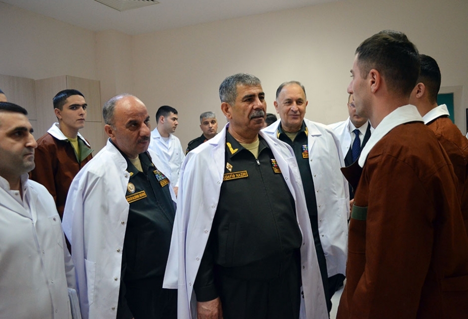 Azerbaijan’s defense minister visits military hospital on occasion of Novruz holiday