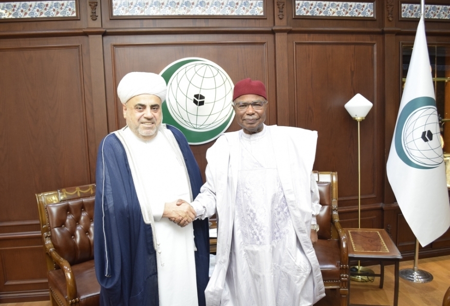 Chairman of Caucasus Muslims Office meets with OIC Secretary General