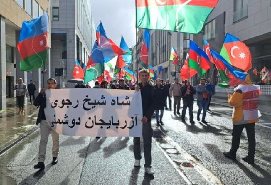 Brüsseldə İran rejimindən “Azadlıq! Ədalət! Milli hökumət” tələb edilib

