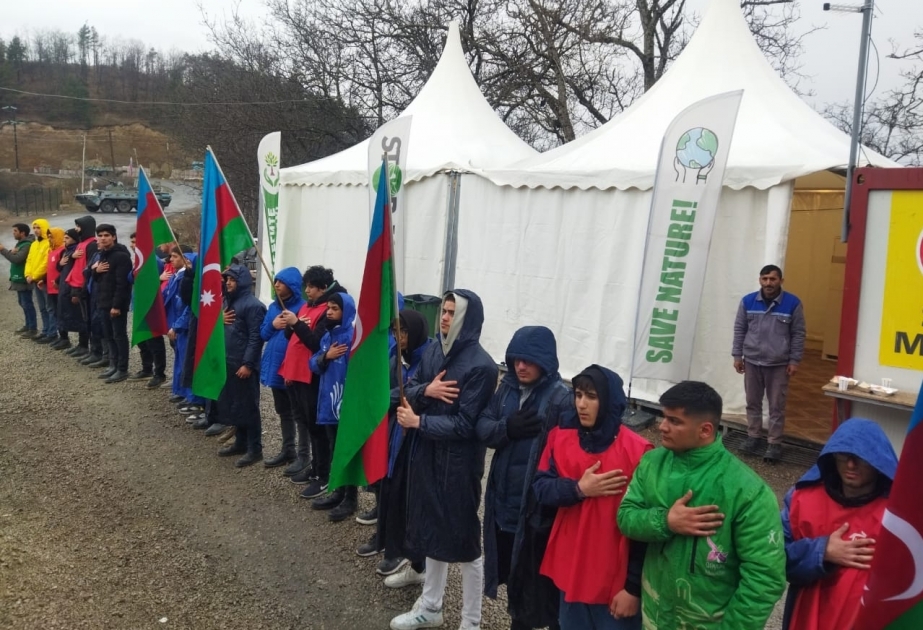 Peaceful protest of Azerbaijani eco-activists on Lachin–Khankendi road enters 106th day
