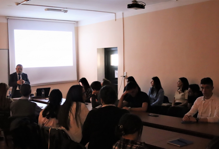 Azərbaycan Turizm və Menecment Universitetində “Arxeoloji irsin idarə edilməsi” mövzusunda seminar keçirilib