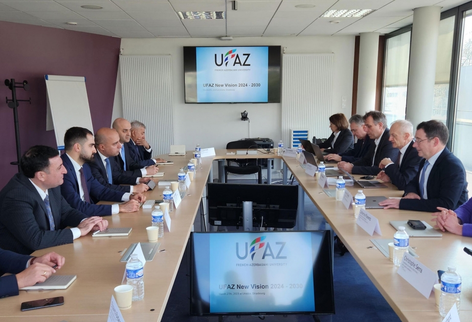 Strasburq Universiteti ilə əməkdaşlıq məsələləri müzakirə olunub
