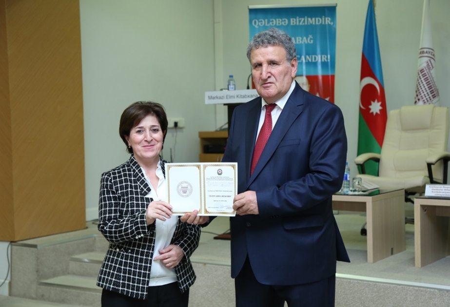 Botanika İnstitutunun alimi “İstinadda rekord” diplomu ilə təltif olunub