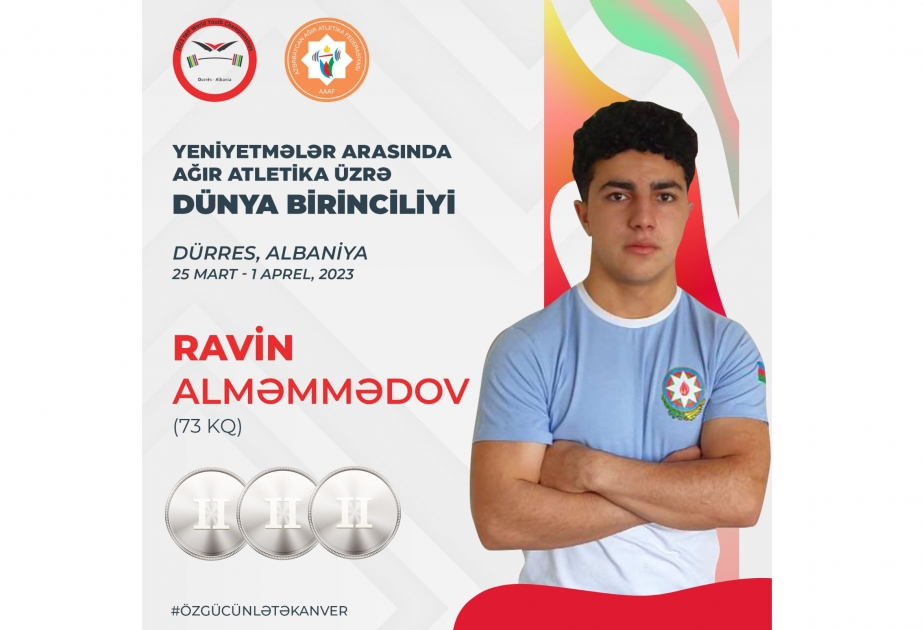 Azərbaycan atleti dünya birinciliyində iki rekord yeniləyib, üç medal qazanıb