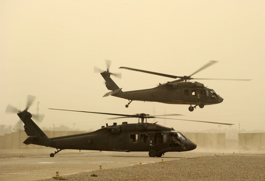 ABŞ-də təlim zamanı iki hərbi helikopter toqquşub