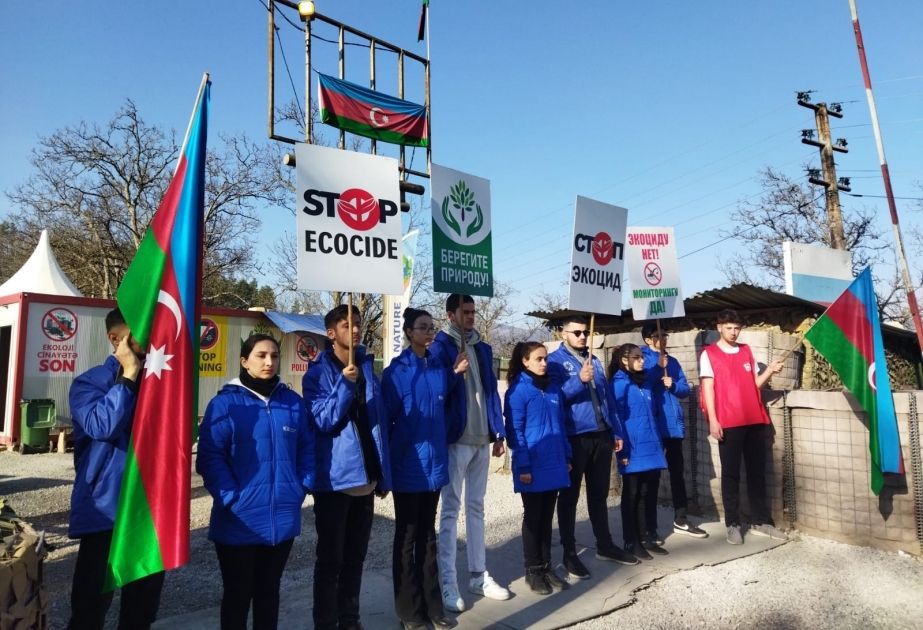 La protesta pacífica de los ecoactivistas azerbaiyanos en la carretera Lachin-Khankandi entra en su 109º día