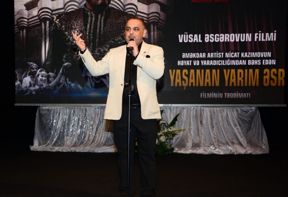 Nicat Kazımovun 50 illik yubileyinə həsr olunan sənədli film təqdim olunub