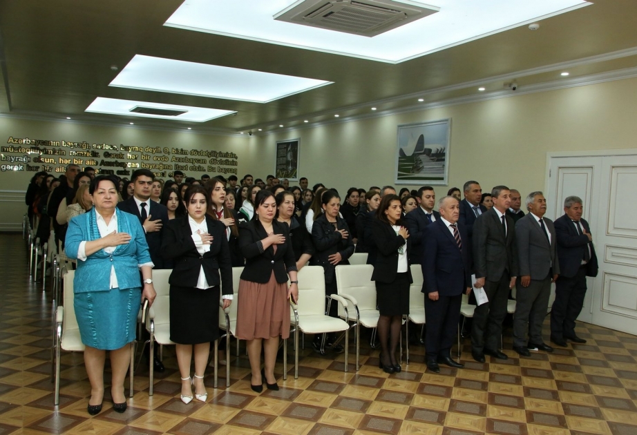 Ağcabədidə “Heydər Əliyev və azərbaycançılıq məfkurəsi” mövzusunda konfrans keçirilib