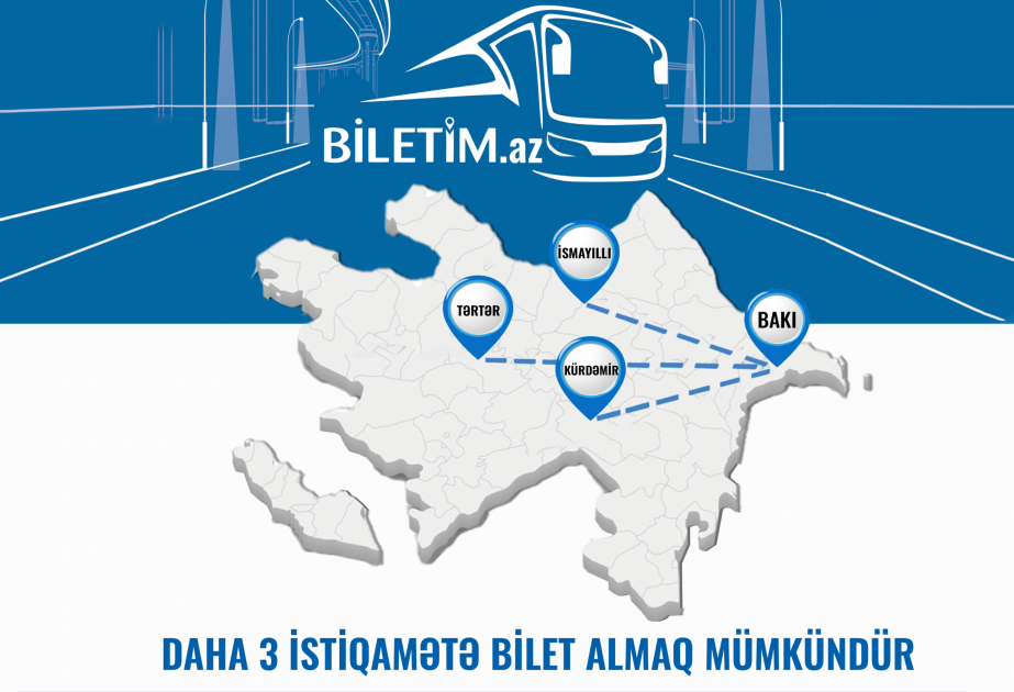 На портале biletim.az теперь можно онлайн приобрести билеты еще по трем направлениям