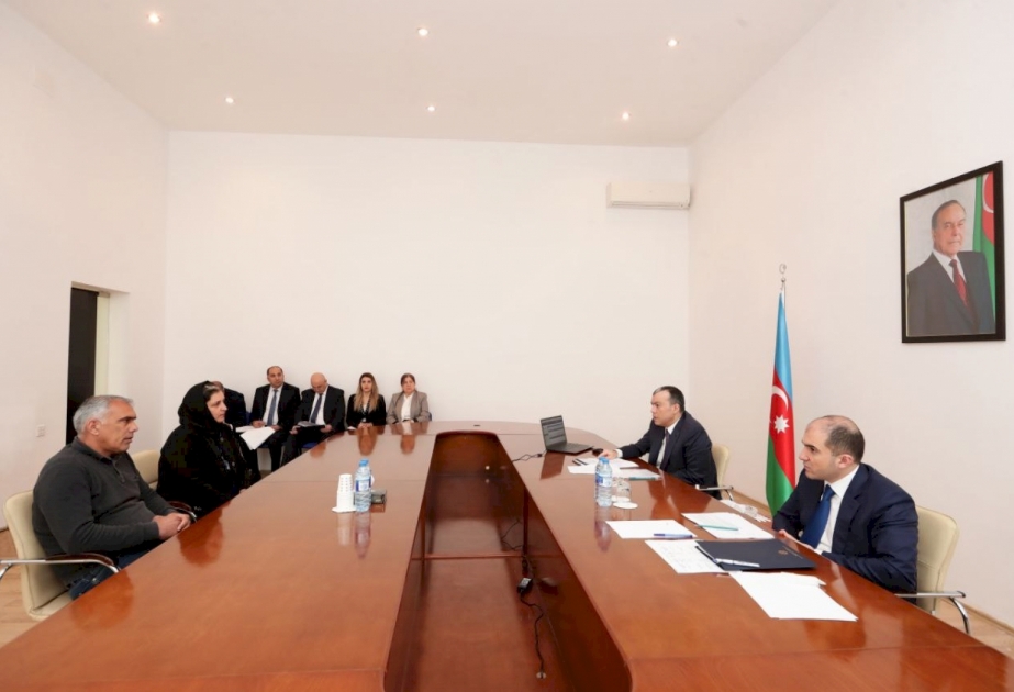 Əmək və əhalinin sosial müdafiəsi naziri Şabran rayonunda vətəndaşları qəbul edib