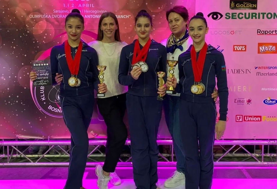Azərbaycanın bədii gimnastları Sarayevoda beynəlxalq turnirdə 15 medal qazanıblar