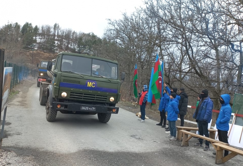 Rusiya sülhməramlılarına aid növbəti avtomobil karvanı aksiya ərazisindən sərbəst keçib