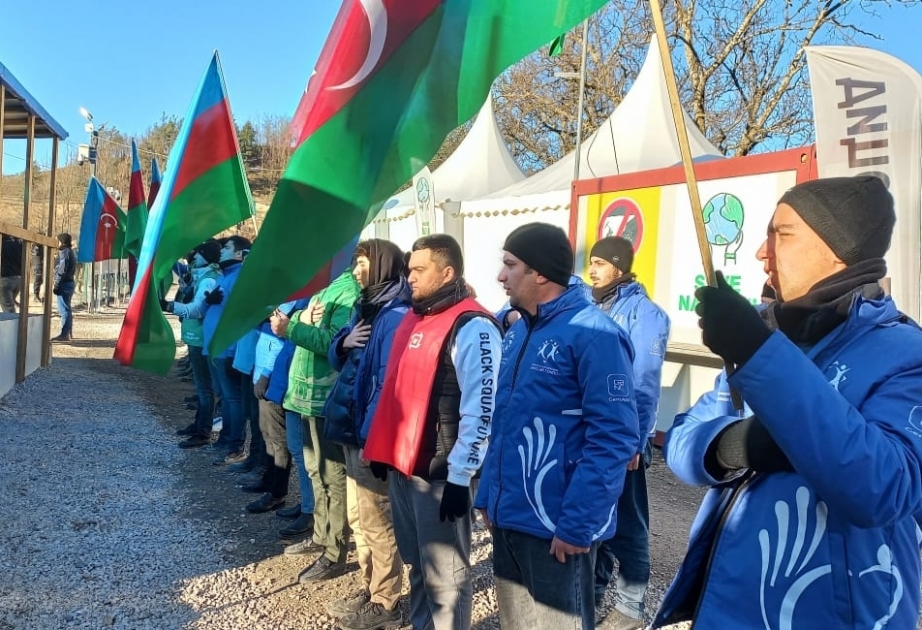 113-й день: Акция протеста на дороге Лачин-Ханкенди продолжается