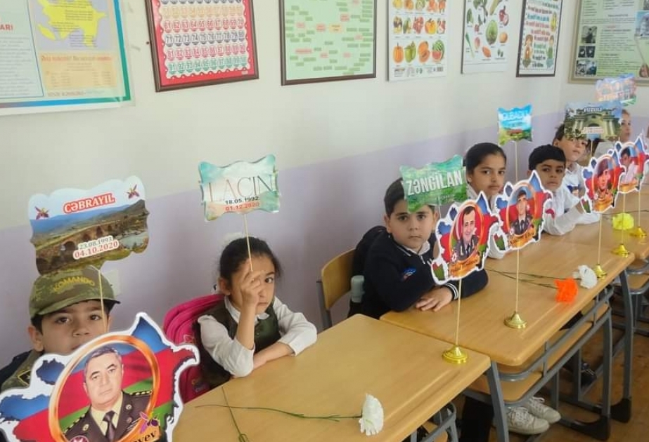 Cocuq Mərcanlı məktəbində şanlı Qələbənin başlanğıcı olan Aprel döyüşlərindən danışılıb