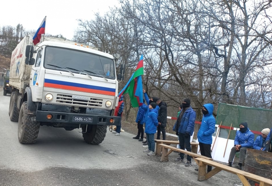 Laçın-Xankəndi yolu: Ötən gün 95 avtomobil aksiya ərazisindən sərbəst keçib