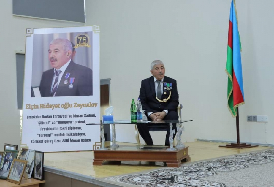 Gəncədə Əməkdar məşqçi Elçin Zeynalovun 75 illik yubileyi qeyd olunub