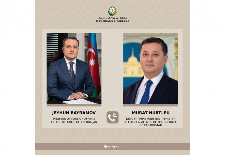 Jeyhun Bayramov congratulates newly appointed Foreign Minister of Kazakhstan