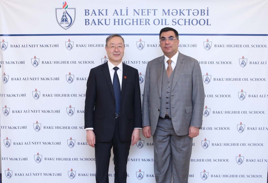 Rector of China University of Petroleum visits Baku Higher Oil School