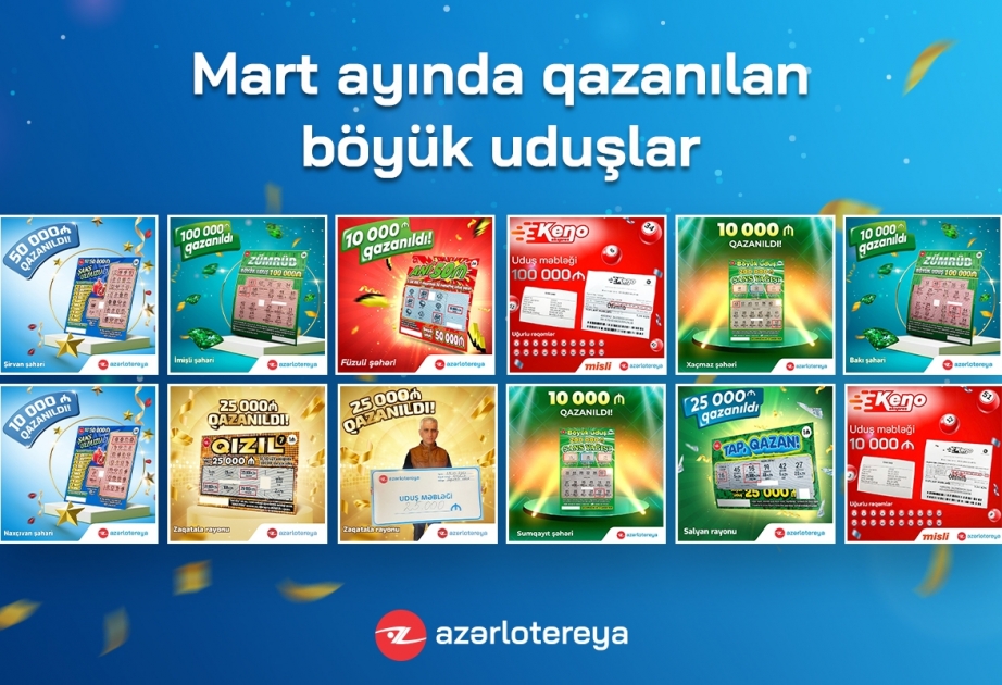 ®  Martda lotereyada 11 böyük uduş qazanılıb