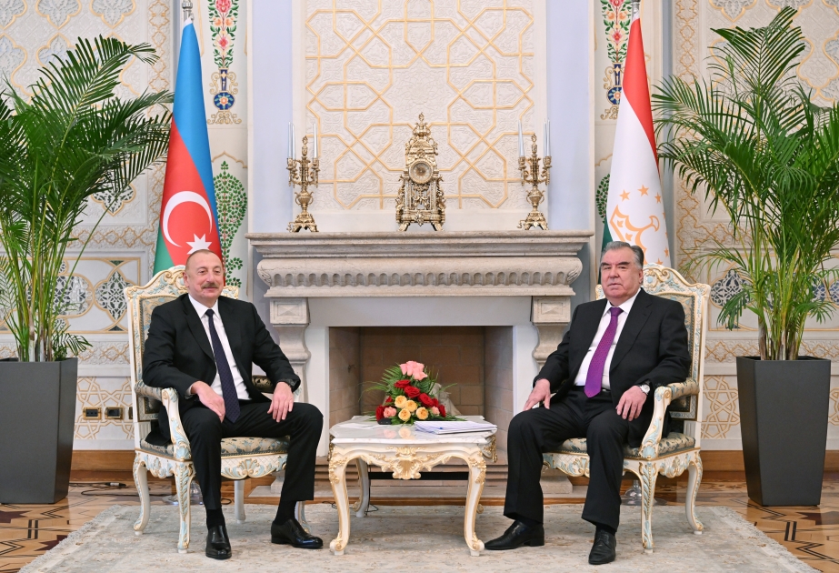 Prezident İlham Əliyev: Əminəm ki, Azərbaycan-Tacikistan münasibətlərinin çox yaxşı gələcəyi var