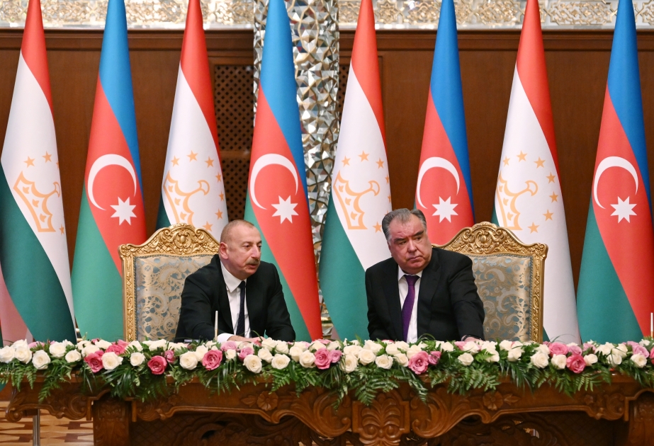 Azərbaycan-Tacikistan sənədləri imzalanıb YENİLƏNİB VİDEO