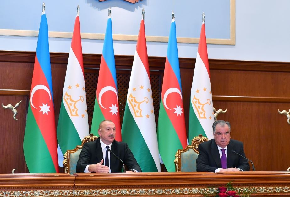 President Ilham Aliyev: Today Tajikistan and Azerbaijan are two stable states