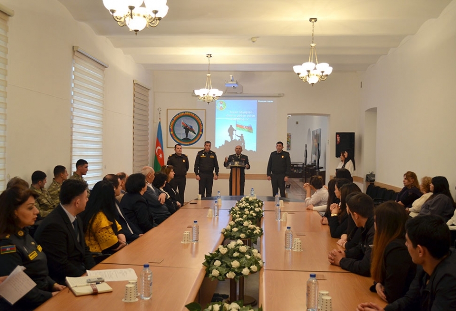 “Aprel döyüşləri - Zəfərə gedən yolun başlanğıcı" adlı tədbir keçirilib