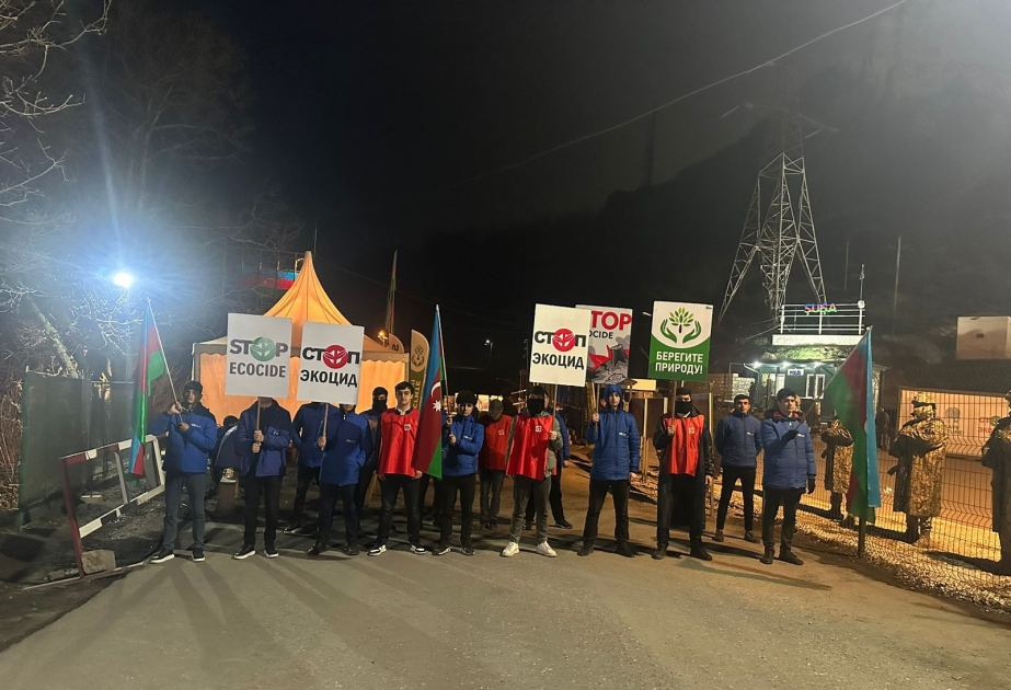 Laçın-Xankəndi yolu: Aksiya iştirakçıları gecə saatlarında da fəaldırlar