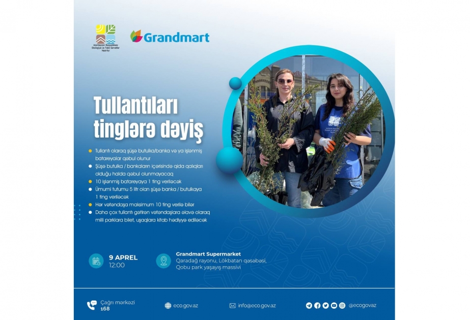 Növbəti “Tullantıları tinglərə dəyiş” aksiyası keçiriləcək