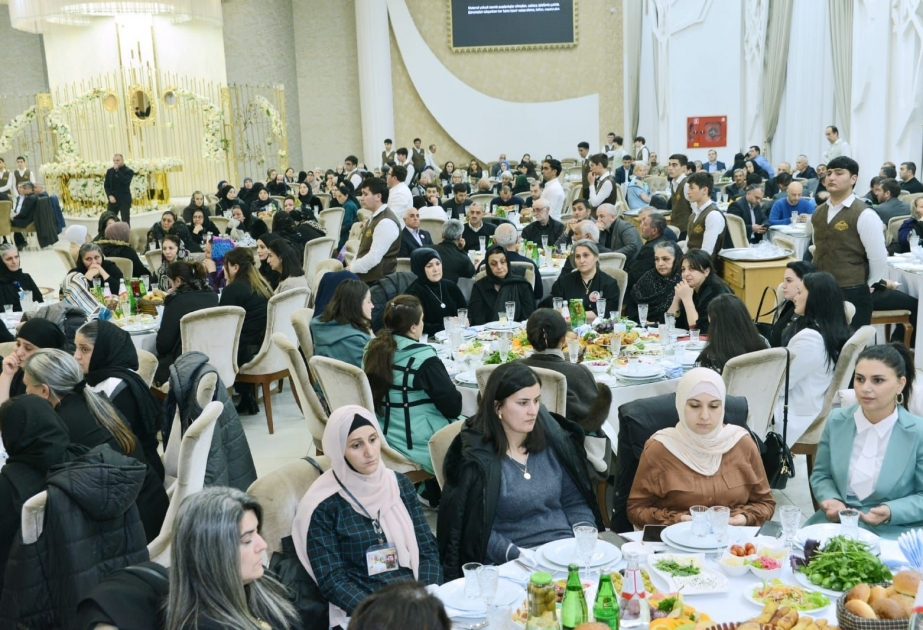 Şəhid ailələri üçün iftar süfrəsi təşkil edilib