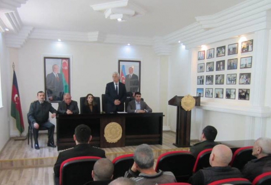 Məhbuslar narkotiklərin insan orqanizminə məhvedici təsiri barədə məlumatlandırılıblar