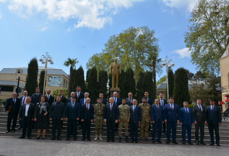 Tərtərdə Ulu Öndər Heydər Əliyevin 100 illik yubileyinə həsr olunan konfrans keçirlib