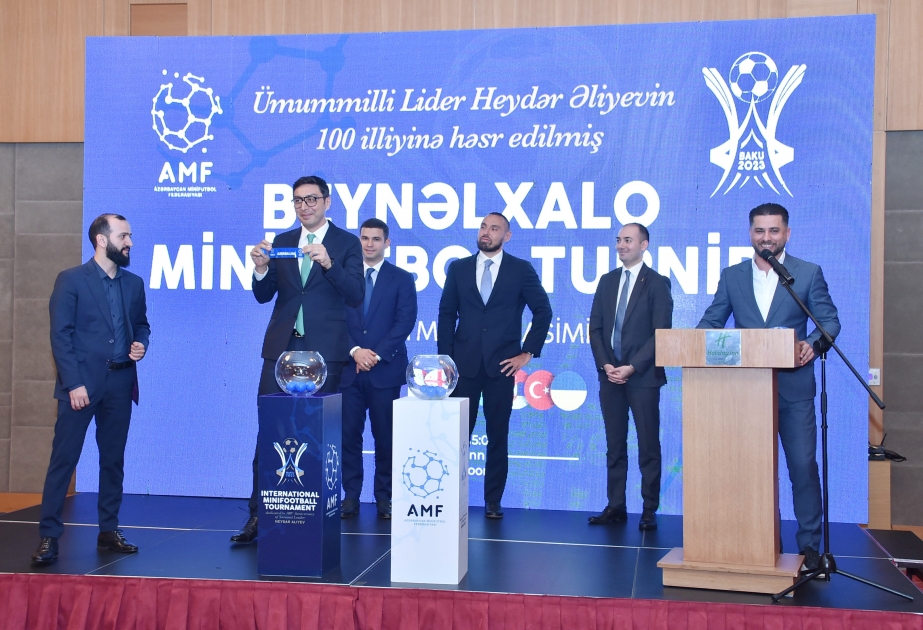 Bakıda keçiriləcək minifutbol üzrə beynəlxalq turnirin püşkü atılıb