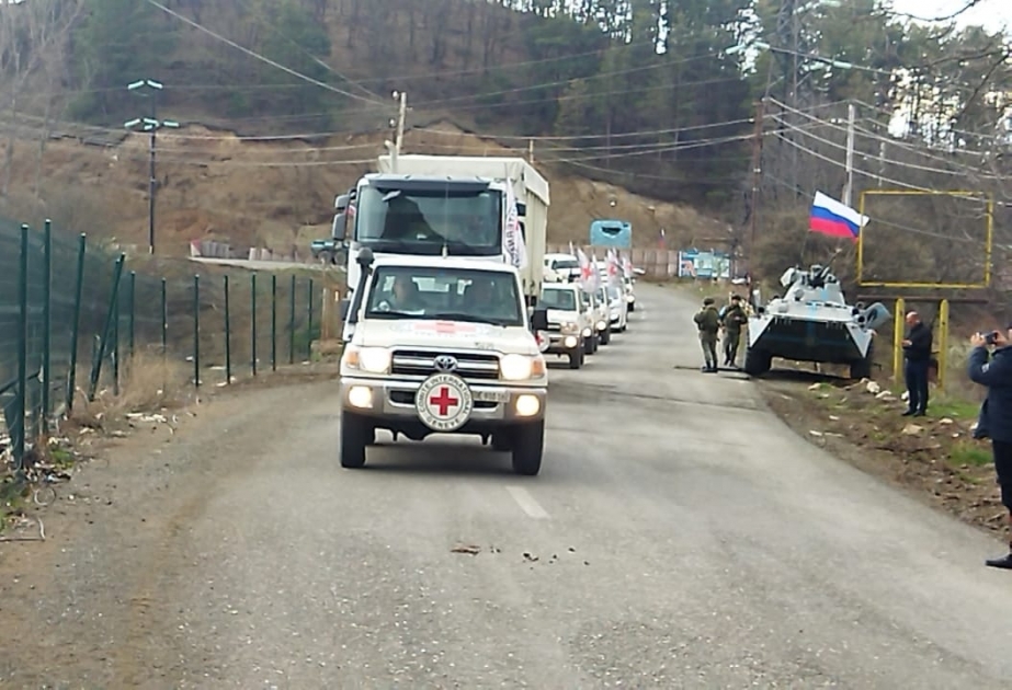 Ekoaksiya: Laçın istiqamətinə gedən BQXK-ya məxsus avtomobillər geri qayıdıb