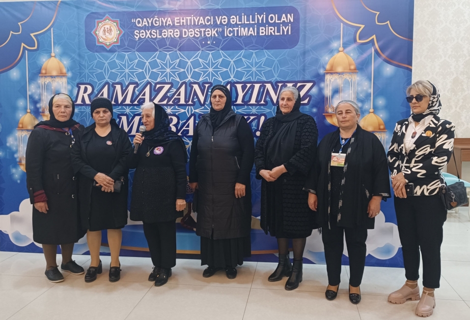 Şəhid ailələri və qazilər üçün iftar süfrəsi açılıb