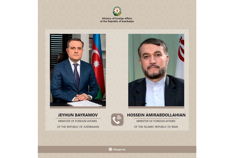 Conversación telefónica tuvo lugar entre los Titulares de Exteriores de Azerbaiyán e Irán