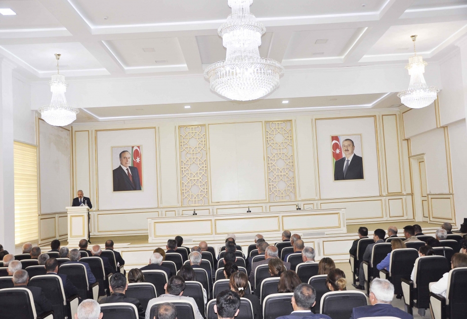 Ağdamda “Heydər Əliyev və Azərbaycanda milli intibah dövrü” mövzusunda konfrans keçirilib