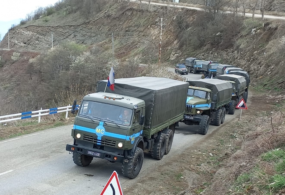Rusiya sülhməramlılarına aid avtomobil karvanı aksiya ərazisindən sərbəst keçib